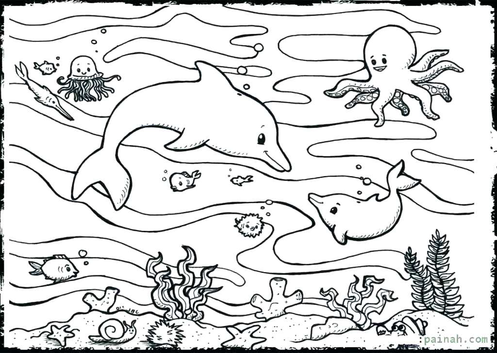 1024x728 Ocean Coloring Page Free Nice Printable Ocean Coloring Pages
