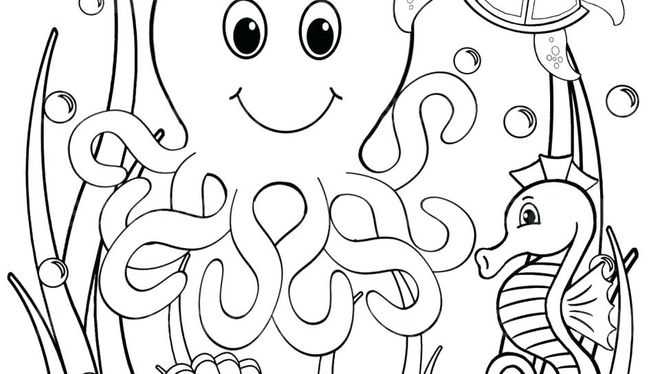 960x544 Ocean Coloring Pages For Preschool Many Interesting Amazing Ocean