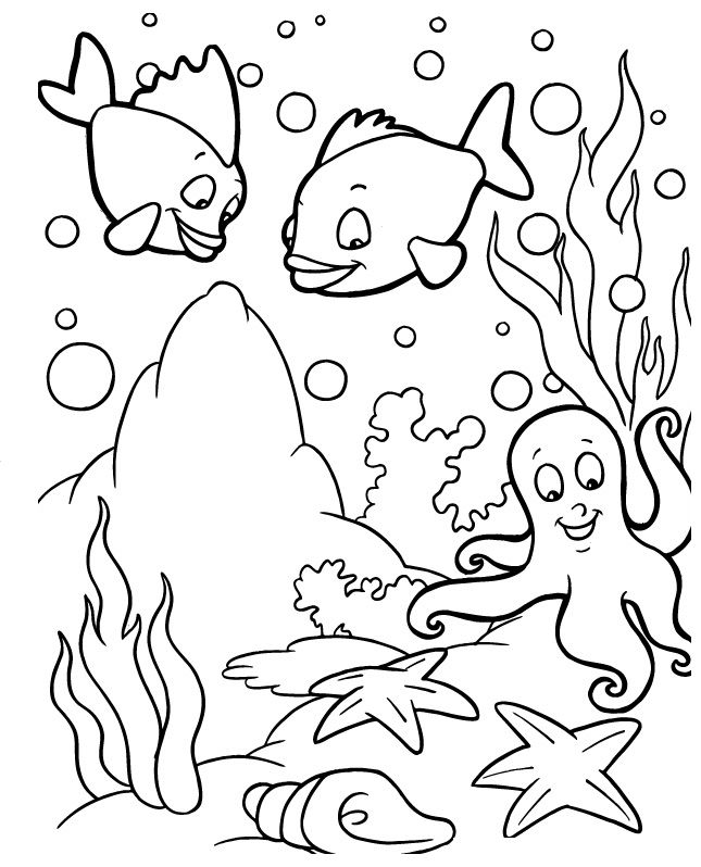 Ocean Coloring Pages For Kids