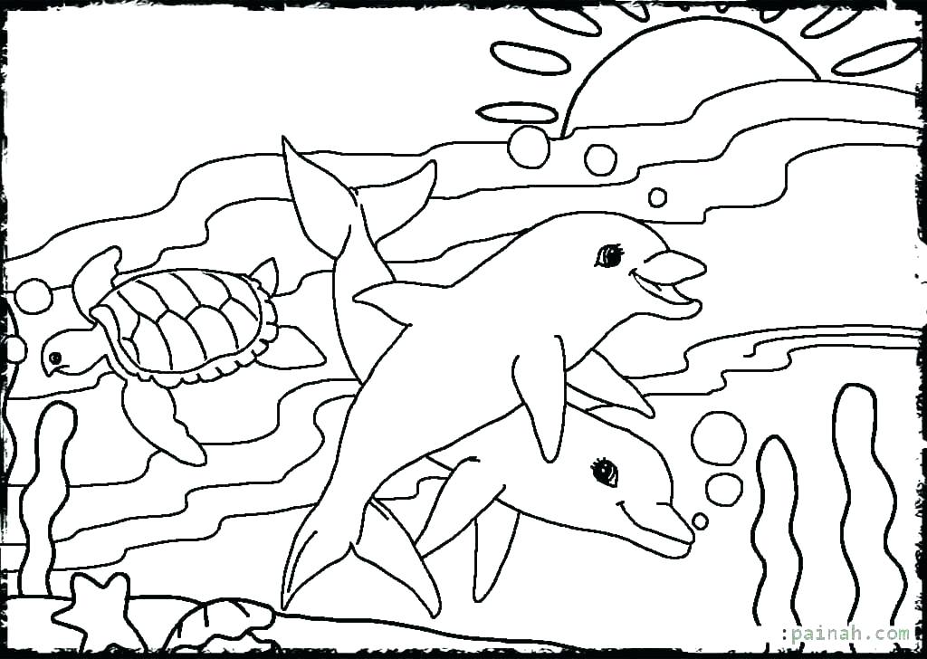 1024x728 Marine Life Coloring Pages Marine Life Coloring Pages Underwater