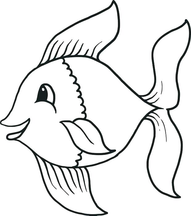 619x700 Fish To Color Fish Coloring Books And Ocean Fish Coloring Pages
