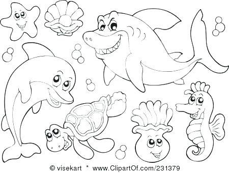 450x340 Marine Coloring Pages Marine Life Under The Ocean Floor 1 Coloring