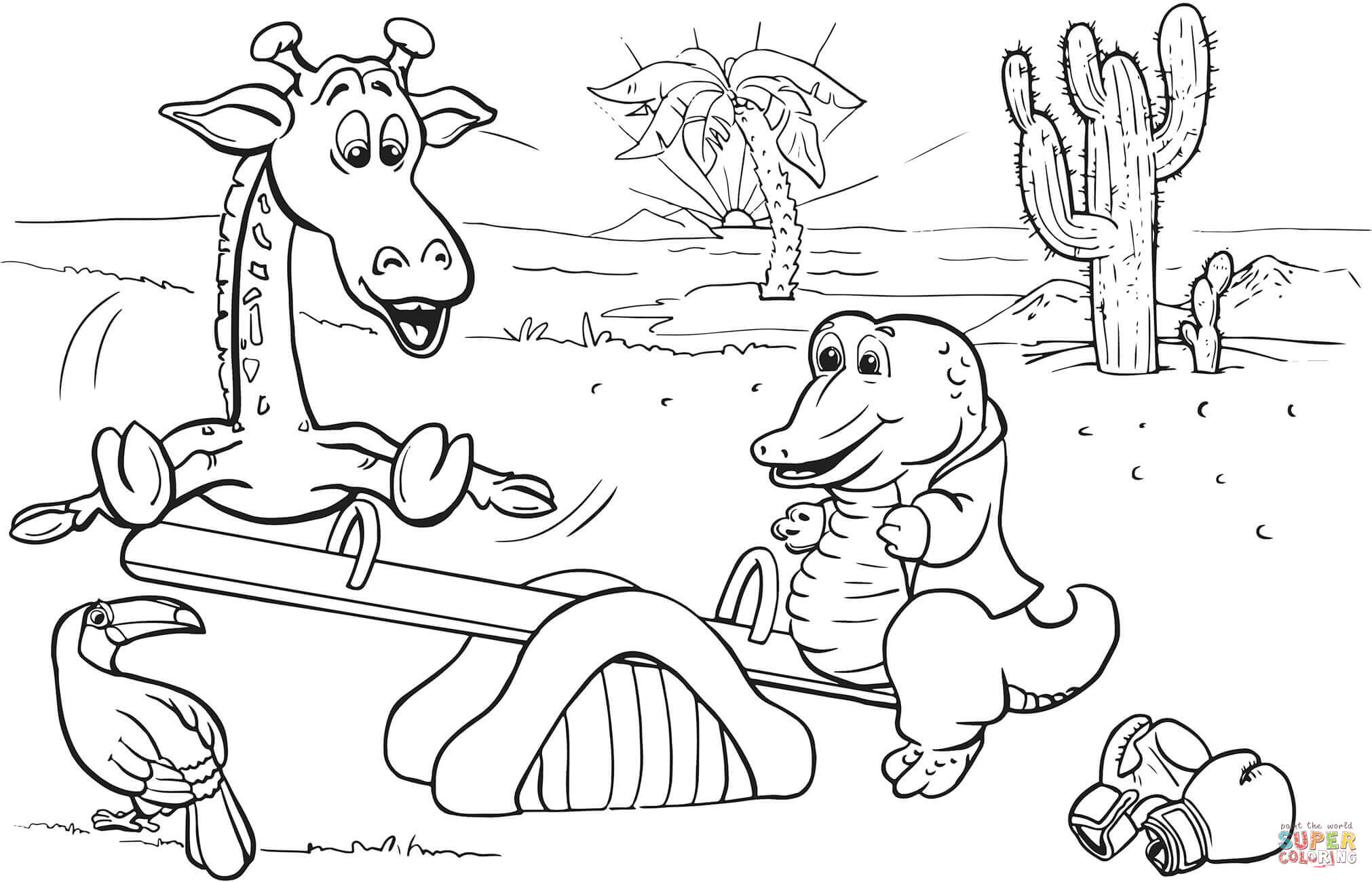 2022x1300 Coloring Pages Of The Ocean Floor Best Of Giraffe And Crocodile