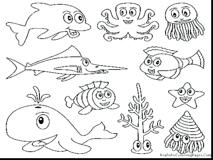 700x525 Sea Creature Coloring Page Sea Creatures Coloring Pages Ocean