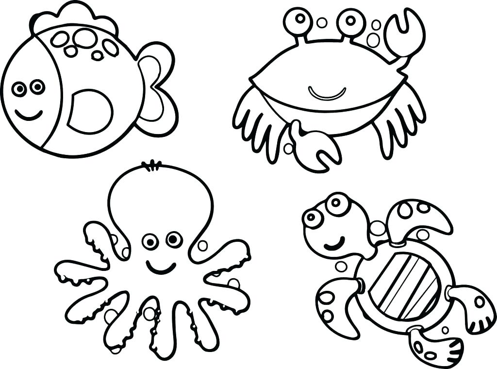 1024x760 Marine Life Coloring Pages Sea Life Coloring Pages Large Size