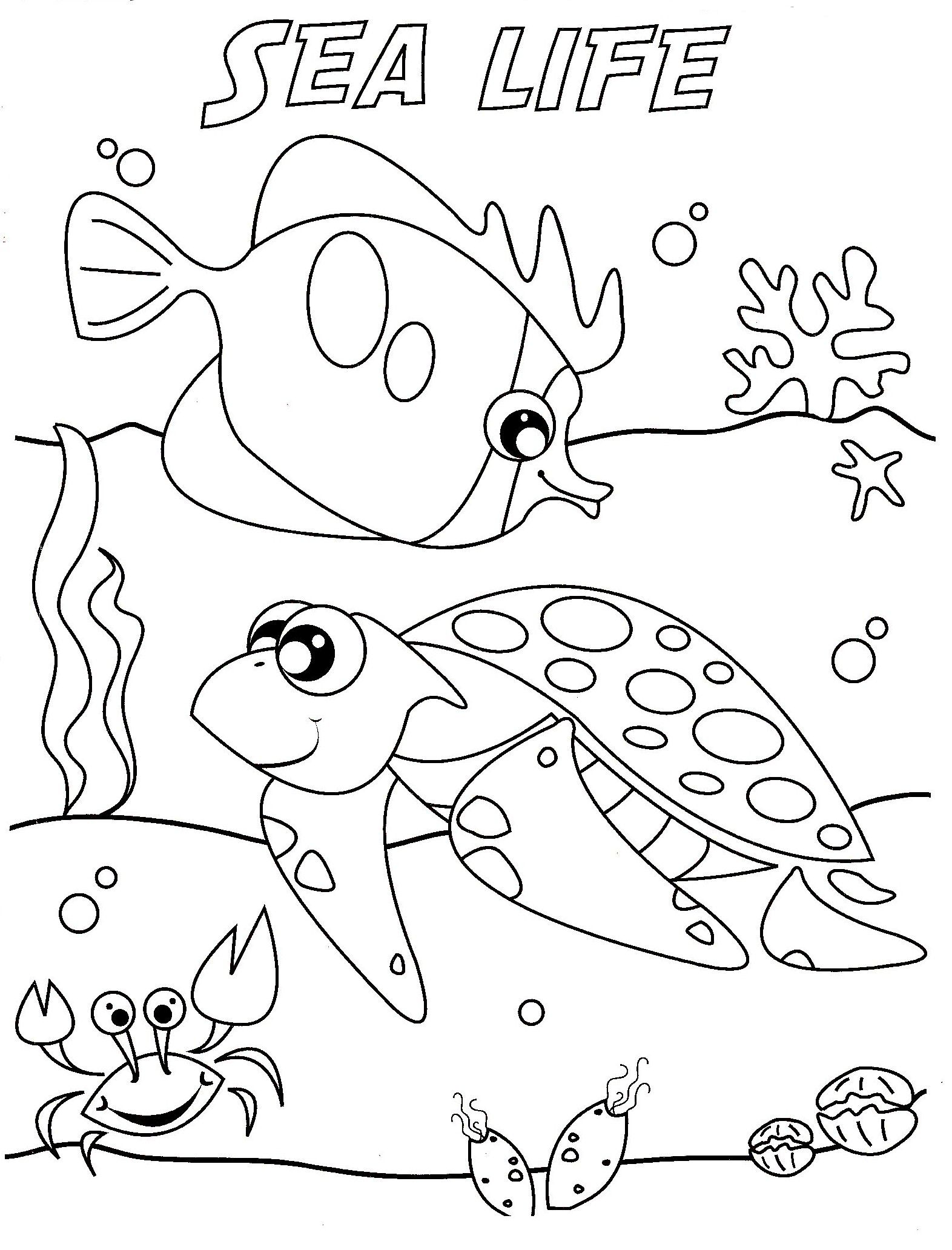 1572x2064 Ocean Life Coloring Pages To Download And Print For Free Home Sea