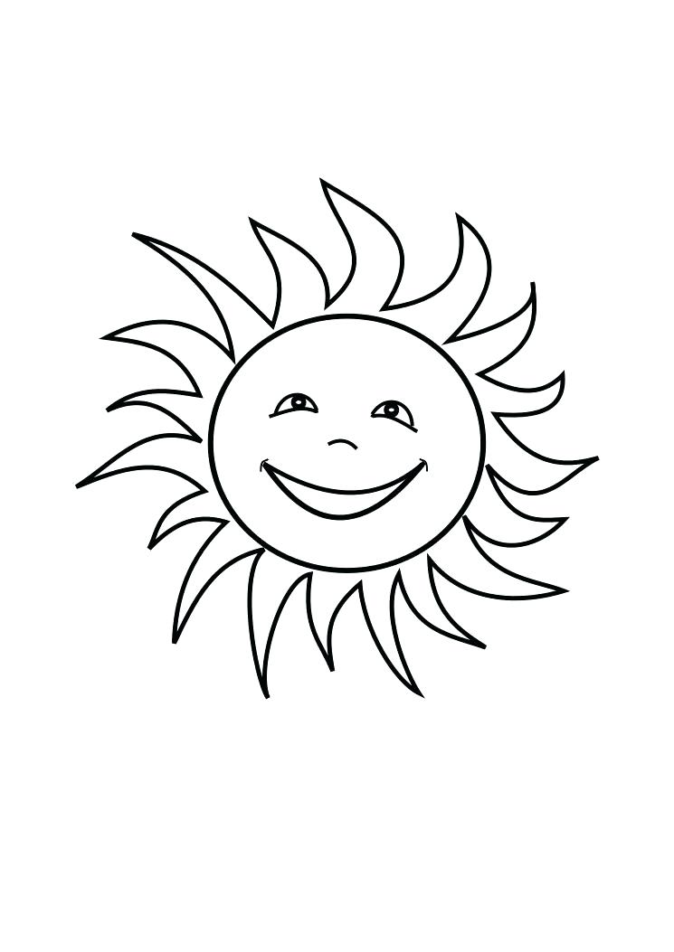 745x1053 Sun Coloring Pages Sun Coloring Pages For Kids Ocean Sunset