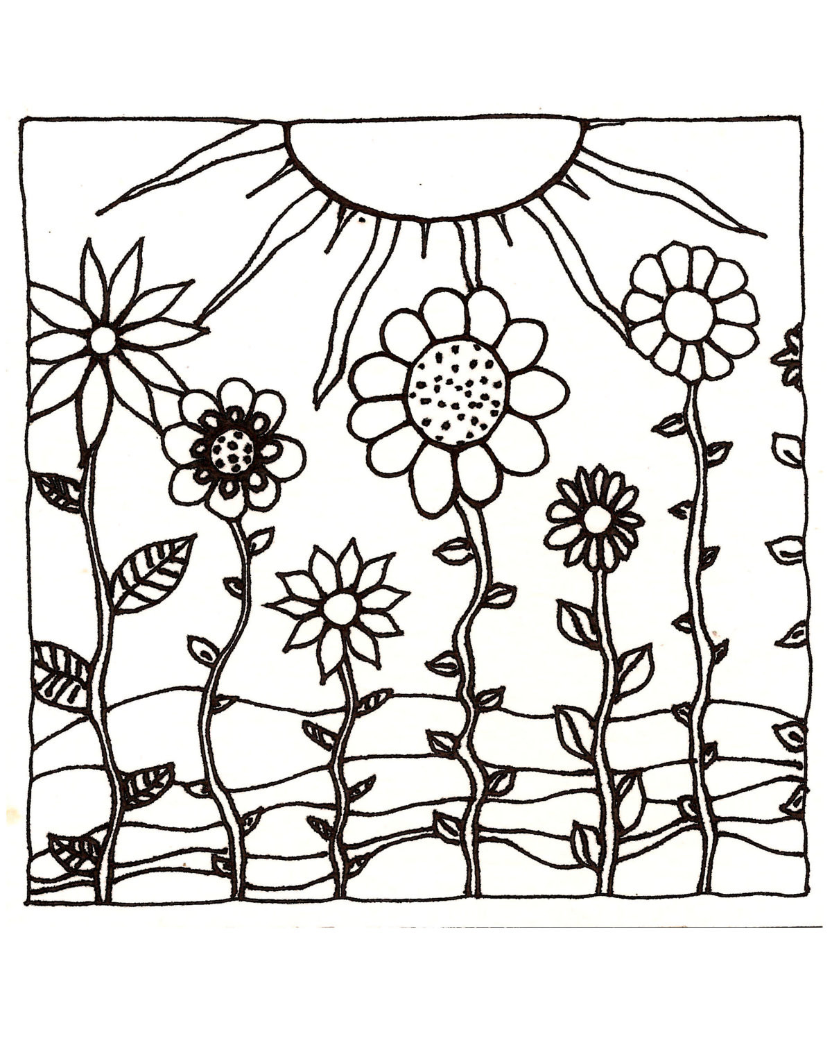 1200x1500 Sunset Color Pages