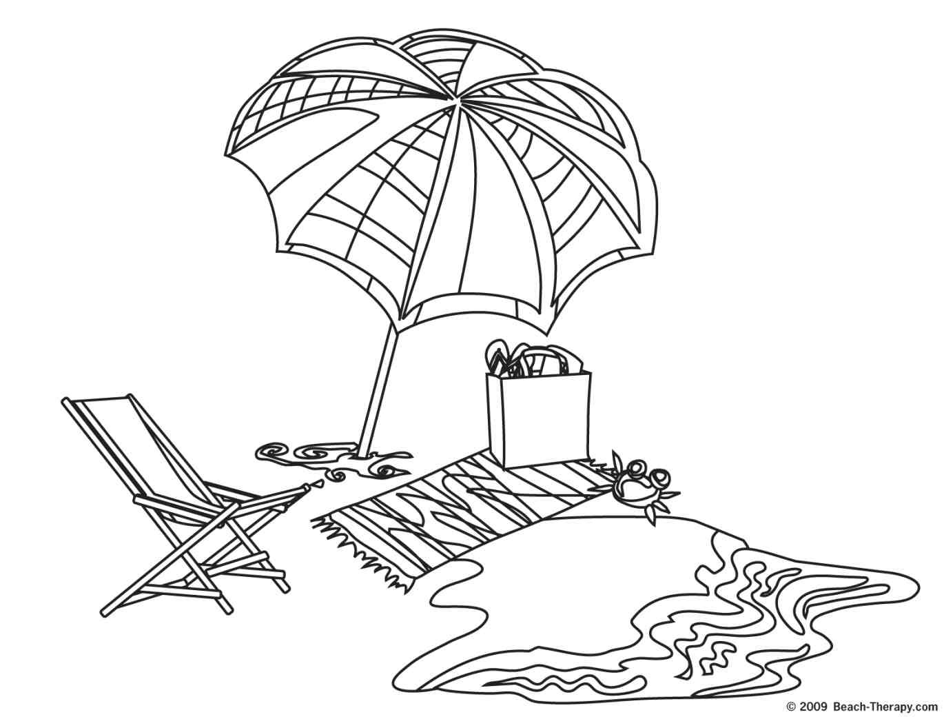1370x1043 Beach Towel Coloring Pages