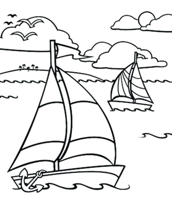 600x704 Ocean Coloring Page