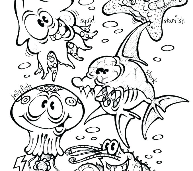 678x600 Ocean Coloring Page Coloring Pages Ocean Creatures Ocean Waves