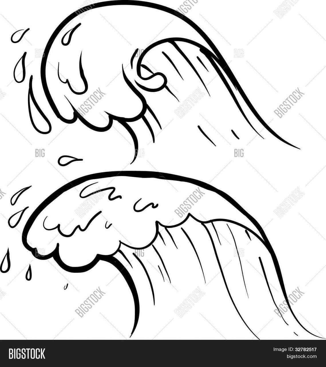 1139x1280 Ocean Waves Coloring Page 17 Pages