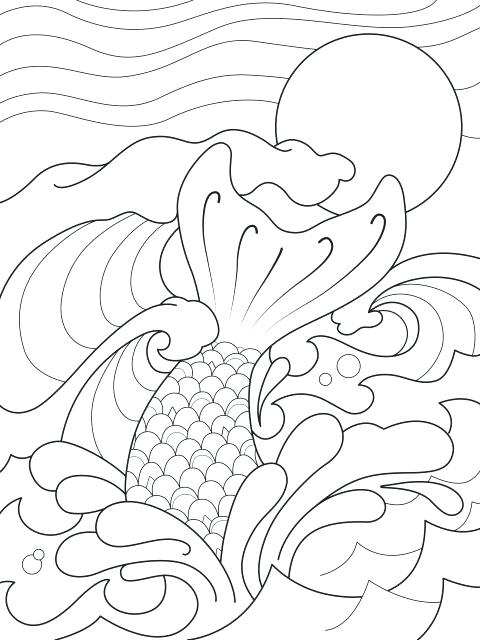 480x640 Waves Coloring Pages Sun Coloring Page And Word Tracing Ocean