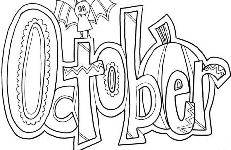 469x304 October Coloring Page Amazing October Coloring Pages 98 For Print