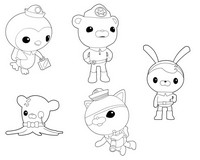 200x160 Coloring Pages The Octonauts Drawing