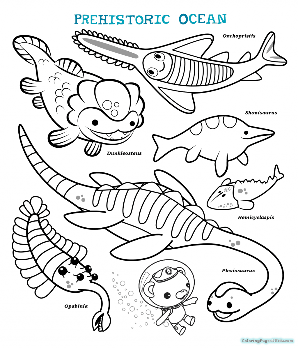 1024x1195 Octonauts Coloring Pages Gup Colouring Pdf Online Dashi Page