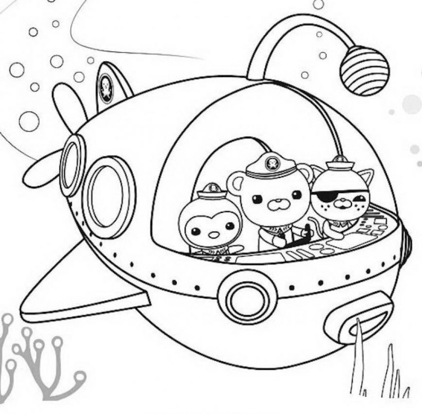 869x853 Octonauts Coloring Pages Images High Resolution Gup E Colouring