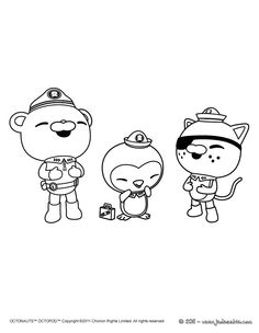 236x304 Coloring Pages To Print Octonauts Octonauts (Peso) Colouring