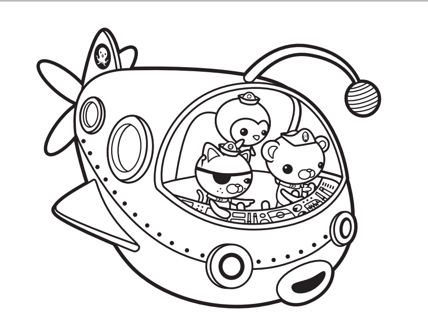 847x618 Octonauts Coloring Pages