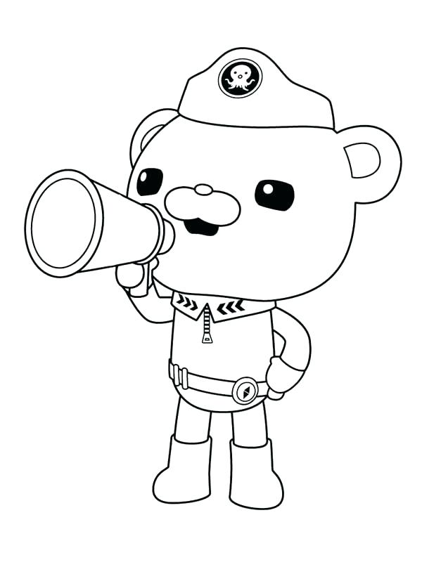 600x834 Octonauts Coloring Pages Coloring Pages Captain Barnacles Coloring
