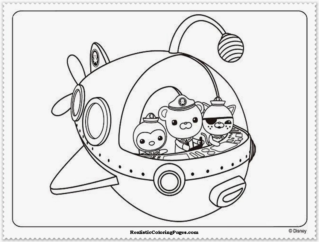 1066x810 Octonauts Coloring Pages The Sun Flower Pages