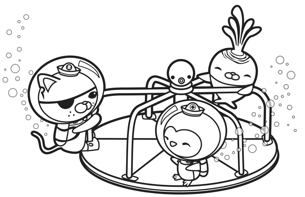 991x640 Octonauts Coloring Page