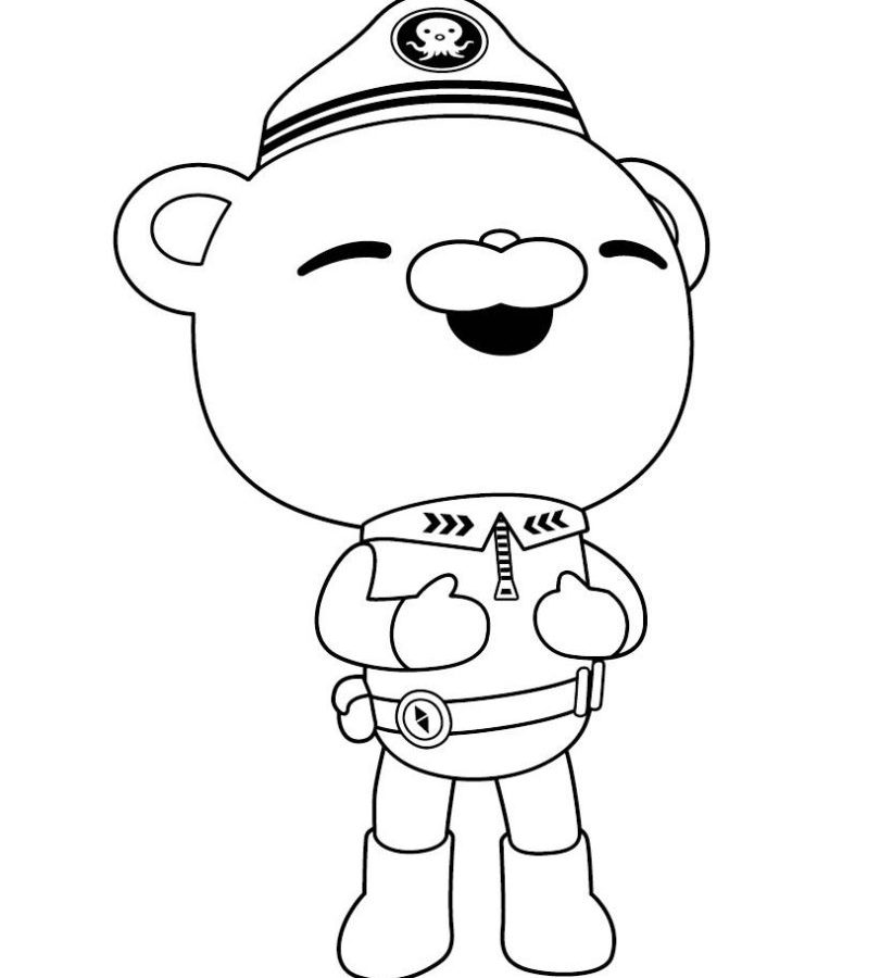810x900 Octonauts Coloring Pages Free Printable General To Print And High