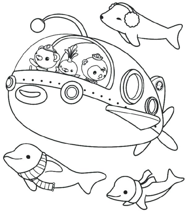 612x685 Octonauts Coloring Pages Professor Inkling Octopus Cooking In
