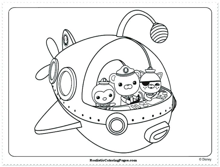 728x553 Octonauts Coloring Pages Colori Pages Pages Book Medium Size