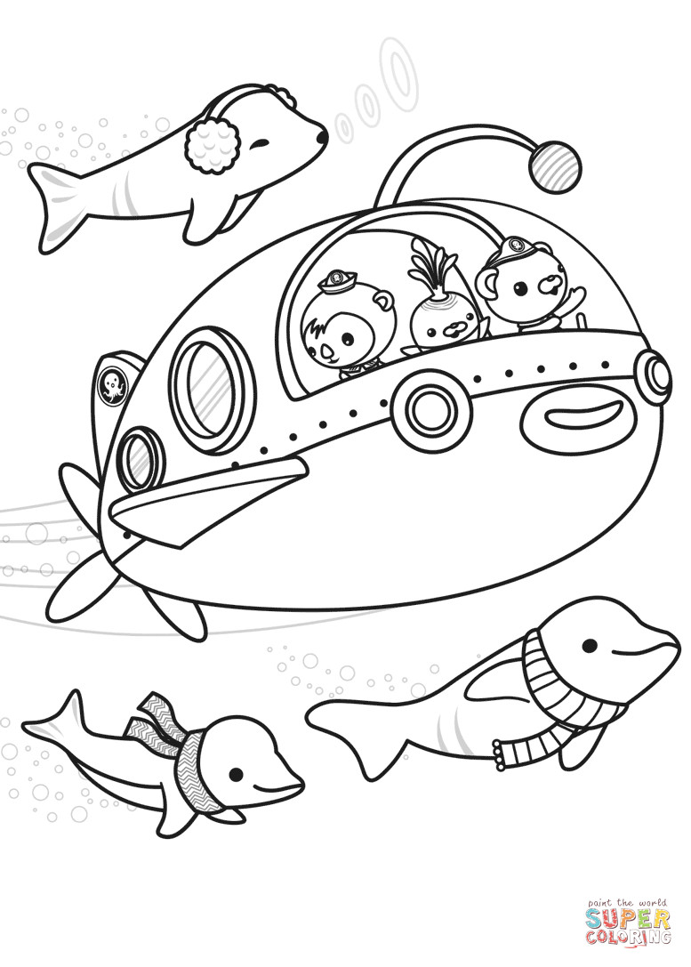 777x1087 Coloring Pages To Print Octonauts Peso Colouring Brilliant Tixac