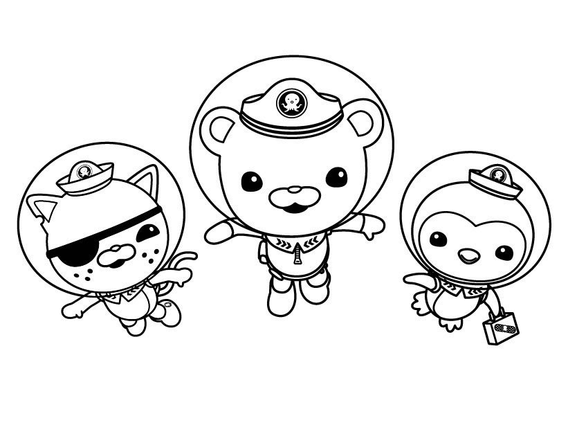 821x630 Octonauts Printable Coloring Pages
