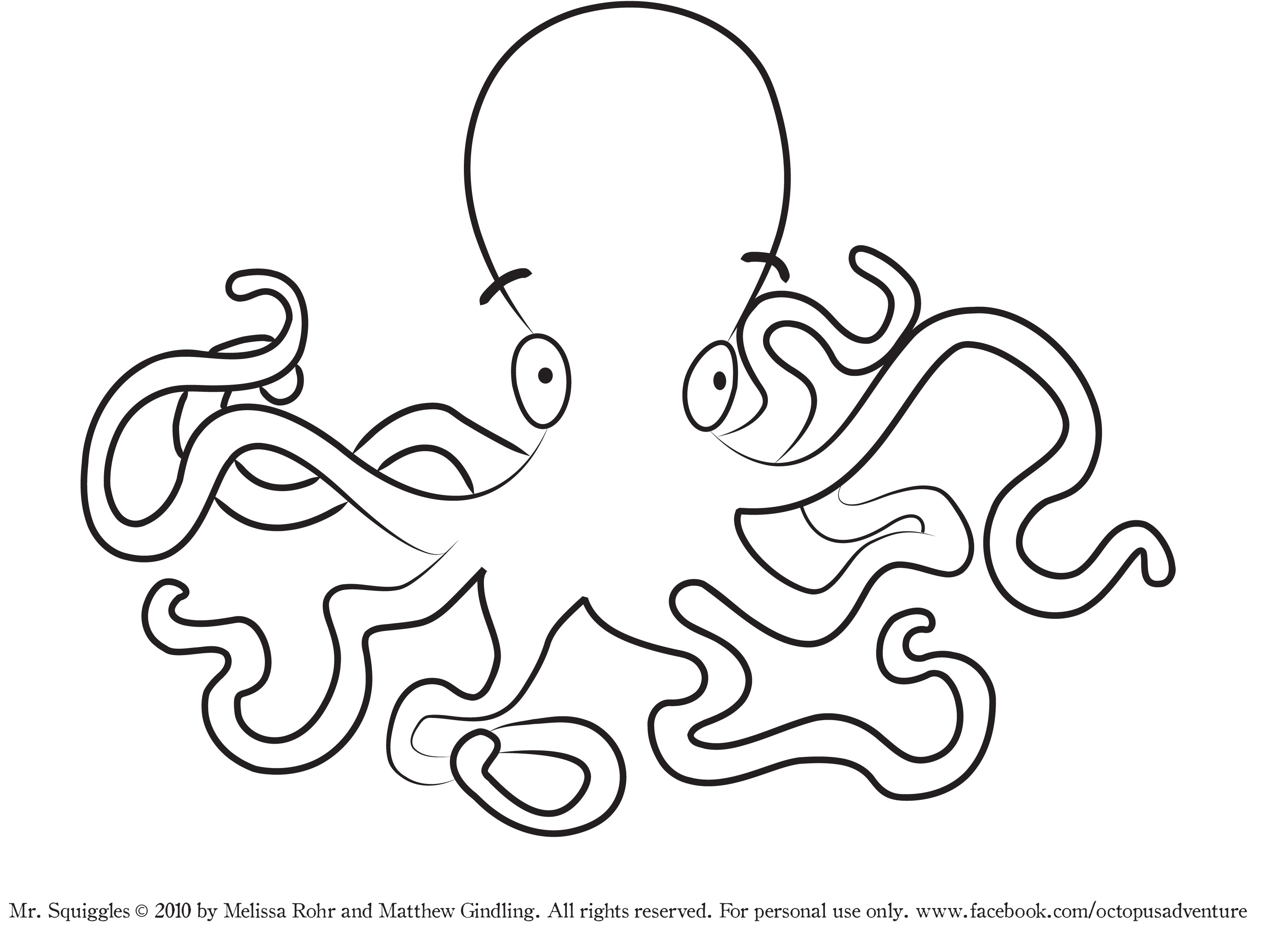 3229x2321 Helpful Octopus Coloring Sheet O Is For Page Free Printable Pages