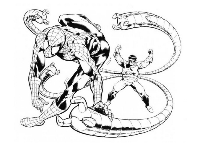 677x489 Doctor Octopus Coloring Page Amp Coloring Book
