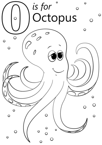 340x480 O Is For Octopus Coloring Page Letter O Category. Select