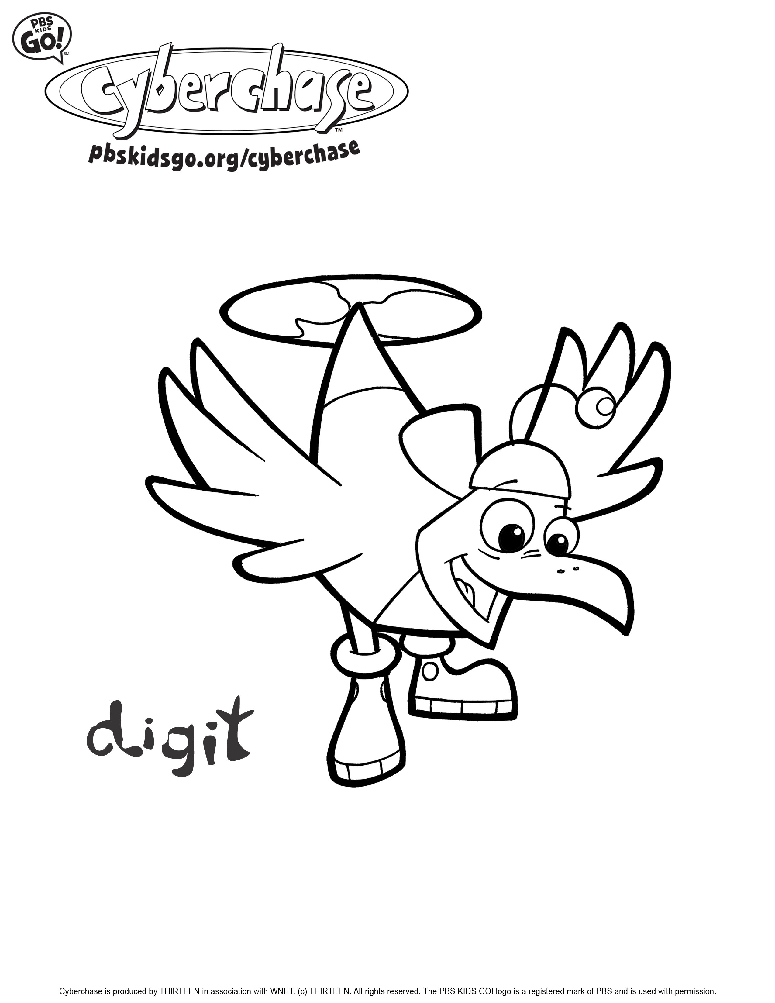 2550x3300 Daring Odd Squad Coloring Pages Cyberchase Pbs