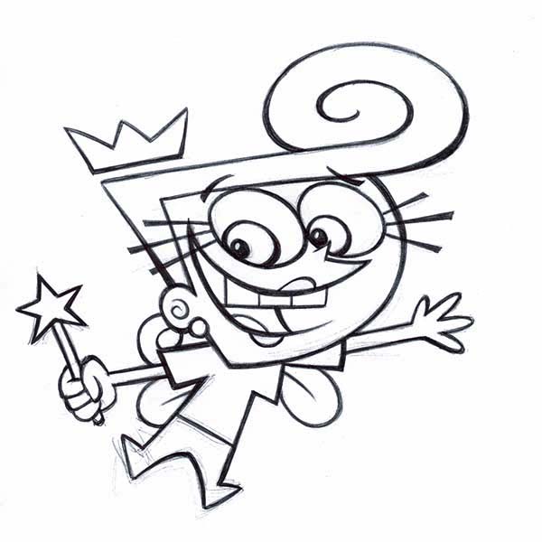 600x600 How To Draw Wanda In The Fairly Odd Parents Coloring Page