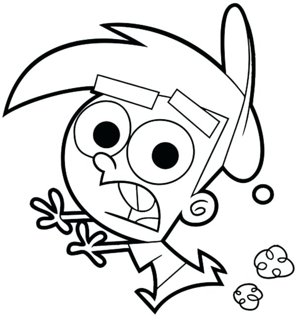 600x641 Timmy Turner Coloring Pages Turner Coloring Pages Poof Coloring