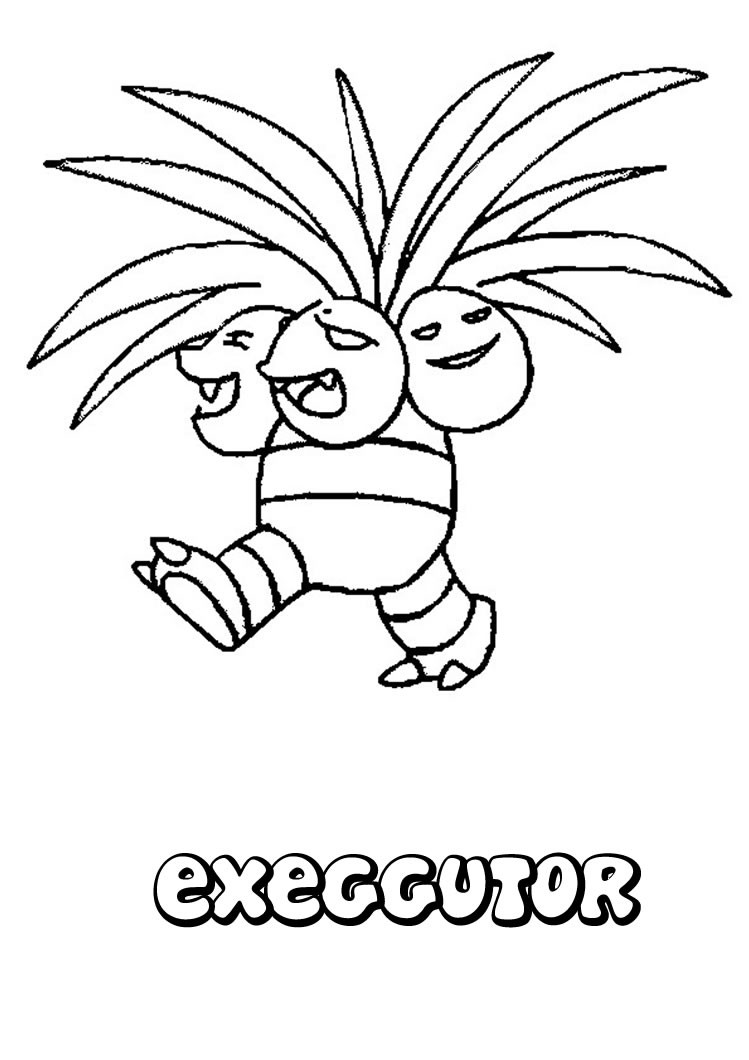 749x1060 Exeggutor Coloring Pages