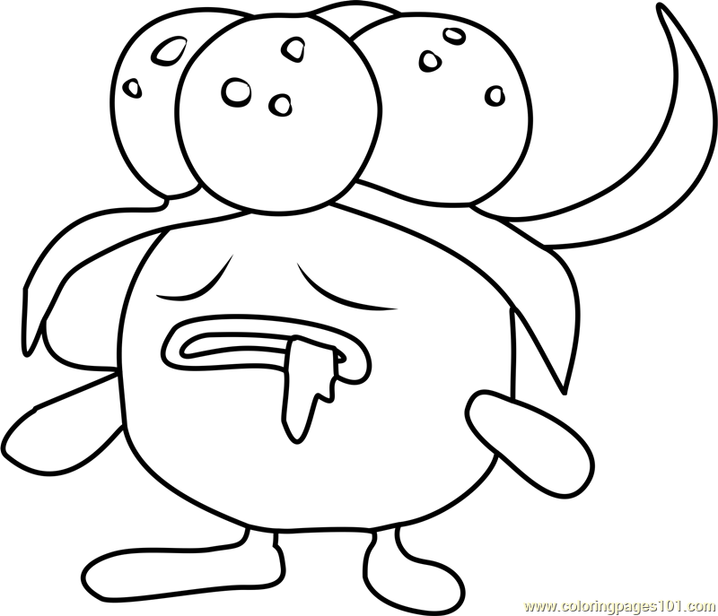 800x687 Gloom Pokemon Go Coloring Page