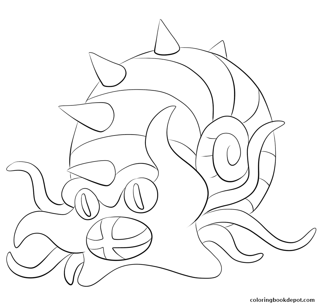 1036x969 139 Omastar Pokemon Coloring Pages