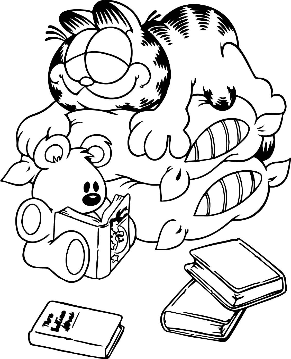 1132x1393 Greatest Garfield Coloring Pages Free Printabl