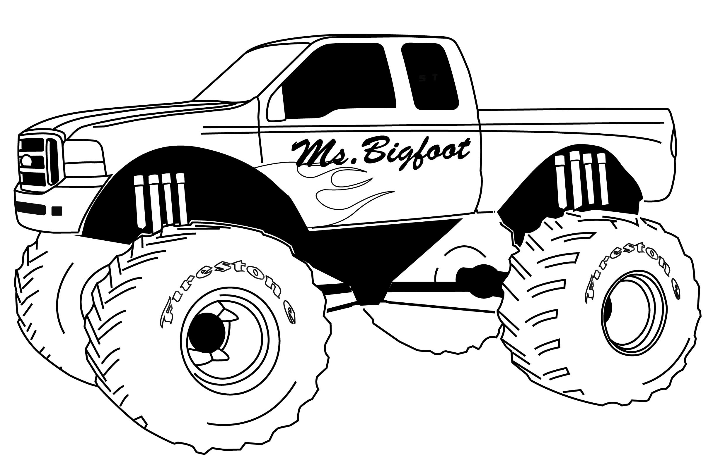 2434x1614 Car Box Coloring Page