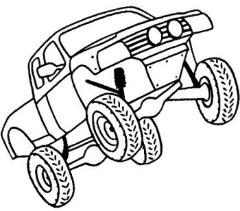 350x308 Off Road Coloring Page