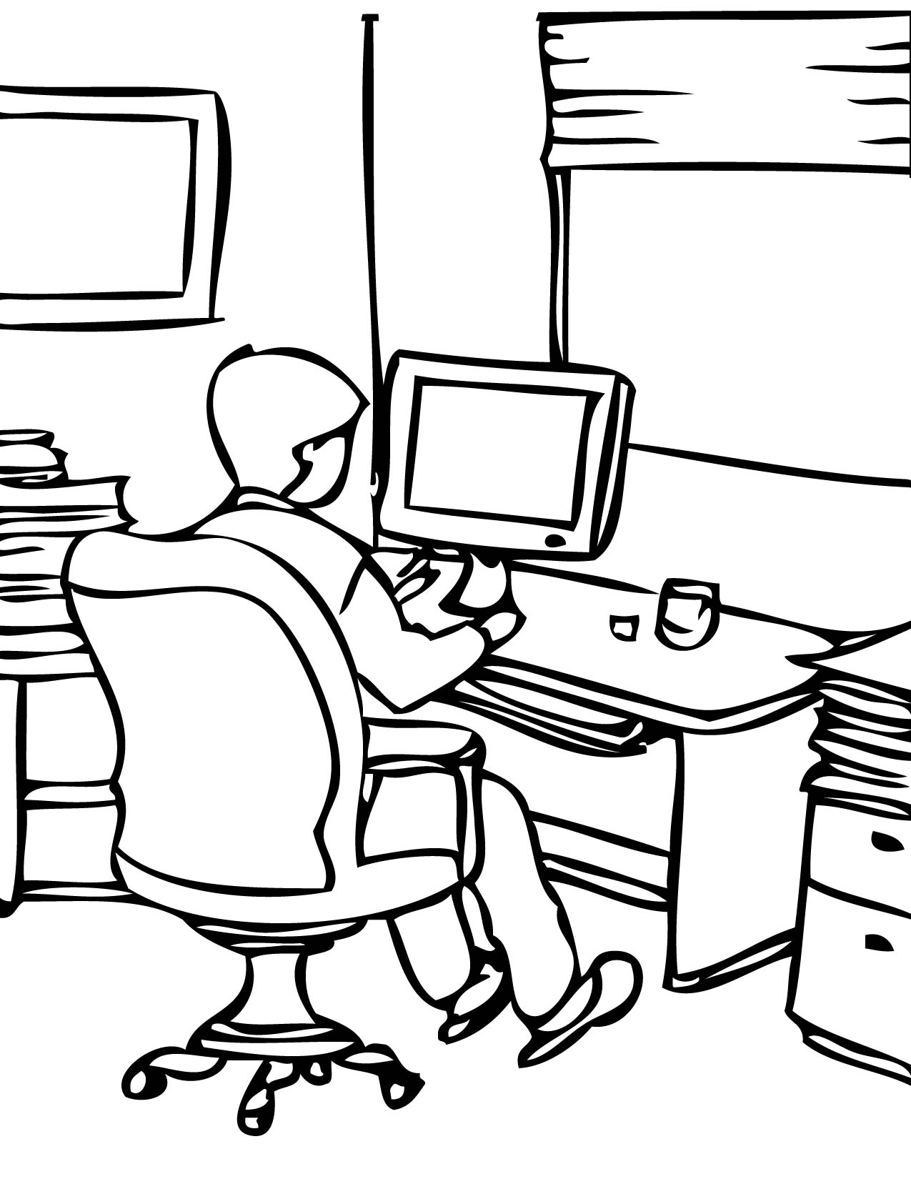 1275x1650 The Office Coloring Pages