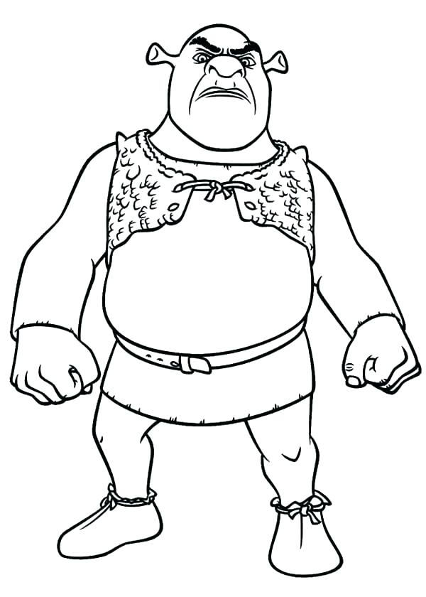 600x840 Shrek Coloring Pages Ogre Triplets The Kids Of And Coloring Pages