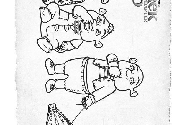 634x425 Baby Shrek Coloring Pages Shrek Ogre Babies Coloring Pages
