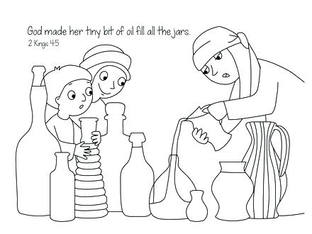 440x330 Oil Coloring And The Widow Coloring Page Free Coloring Pages