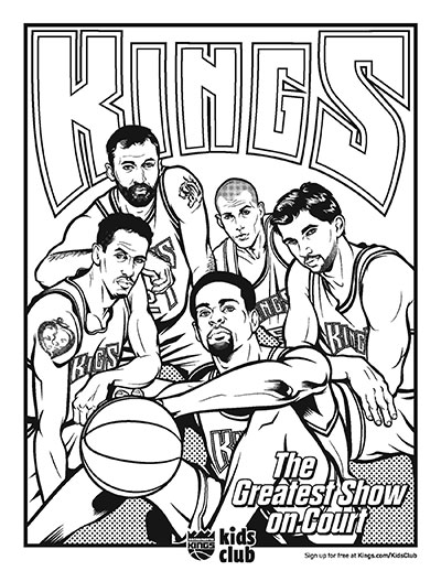 400x518 Kings Introduce New Coloring Pages Sacramento Kings