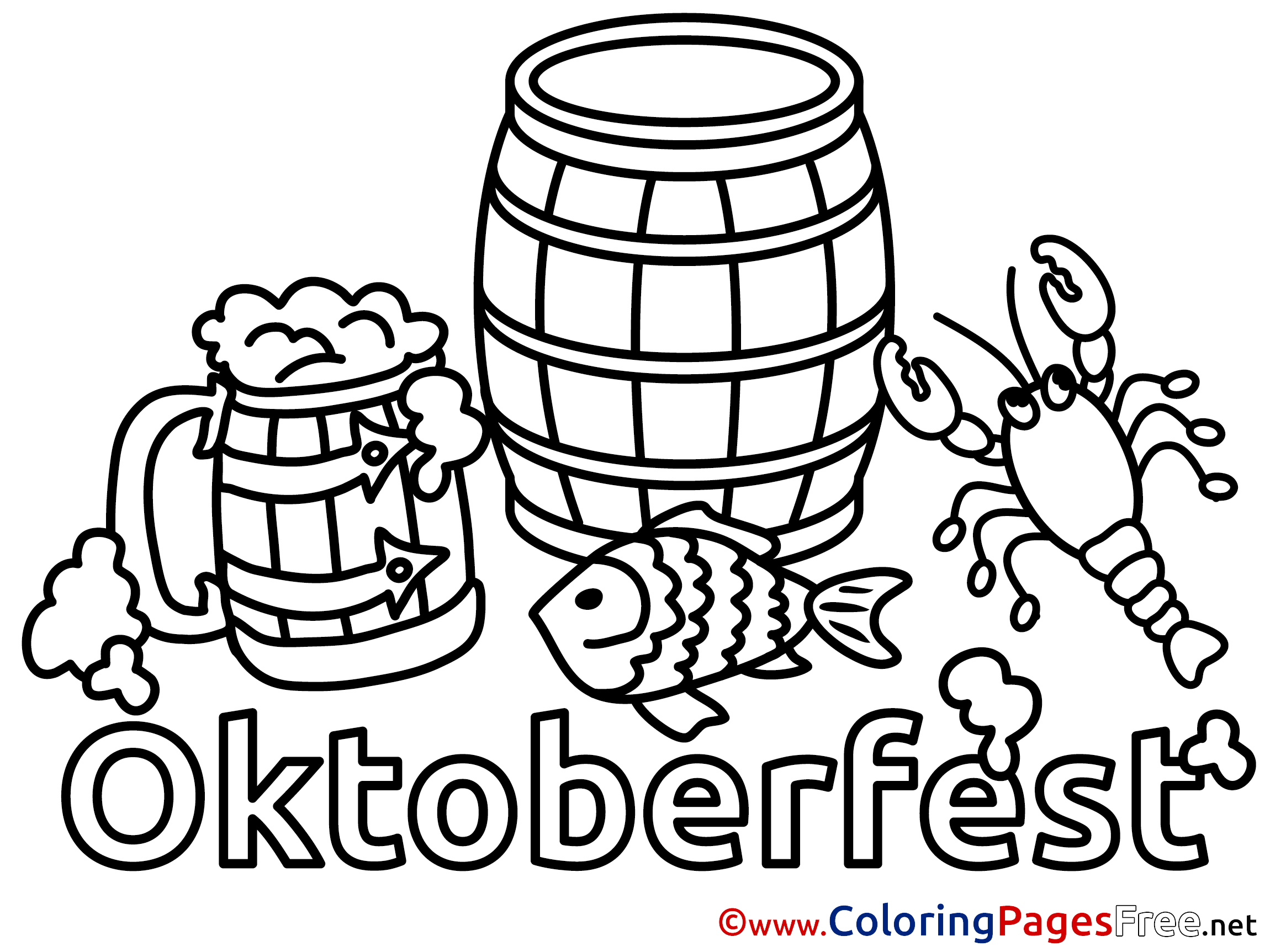 Oktoberfest Coloring Pages