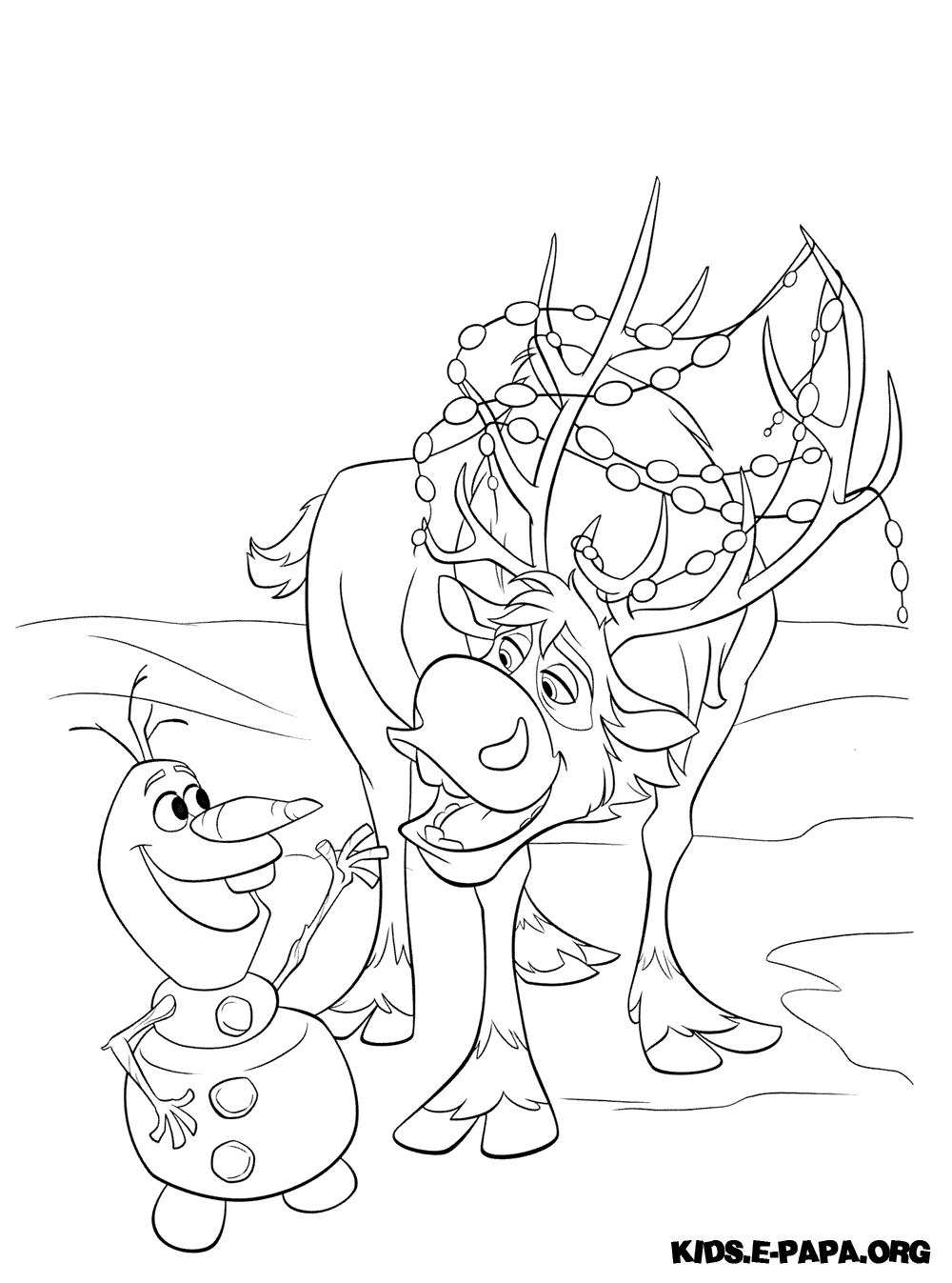 1000x1347 Frozen Sven Coloring Pages
